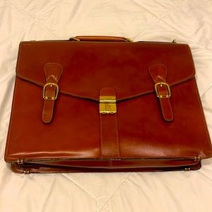 Vintage brief case with combination lock.